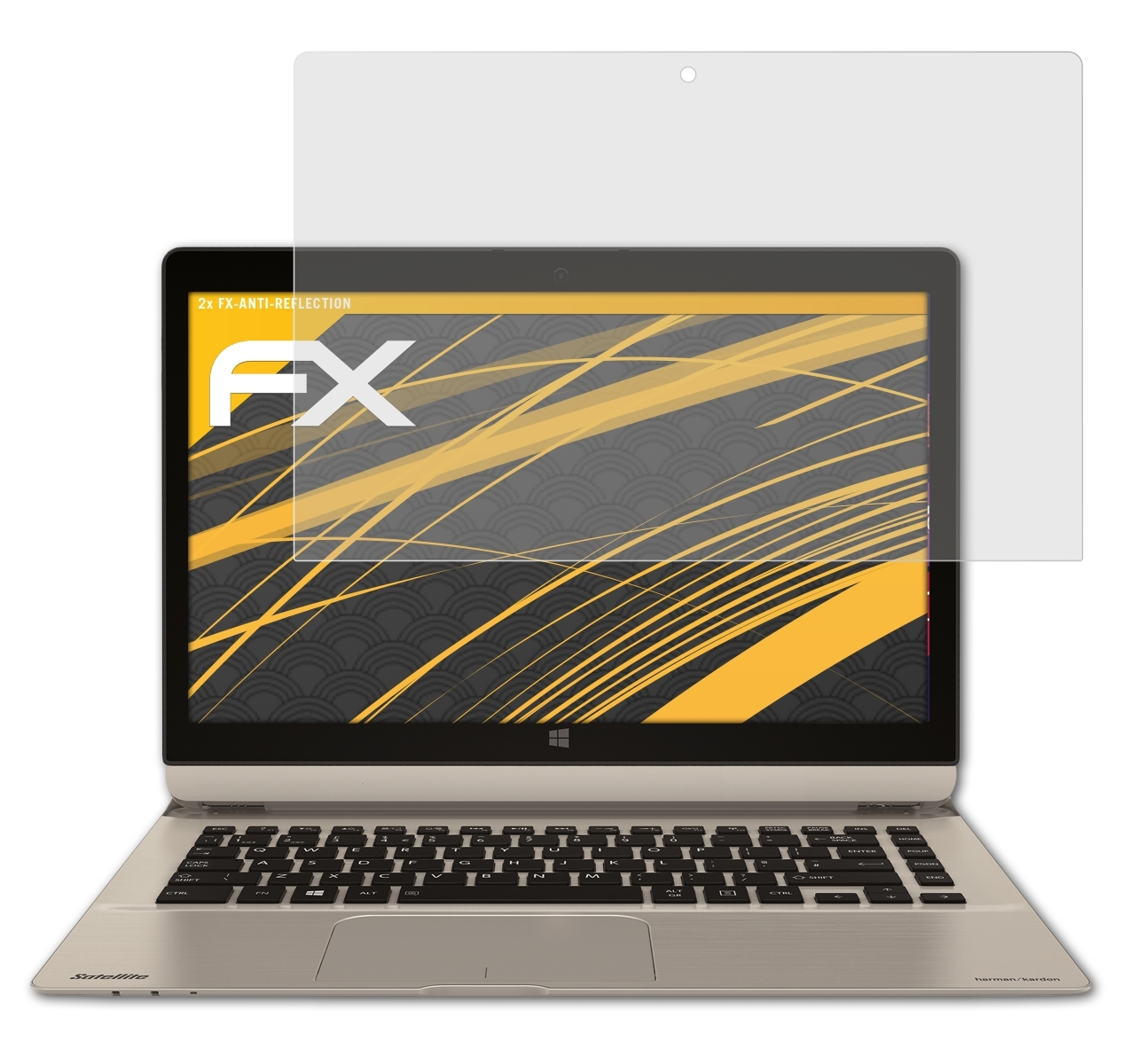 FX-Antireflex Satellite ATFOLIX Click (P30W-B-104)) Toshiba Pro 2 Displayschutz(für 2x