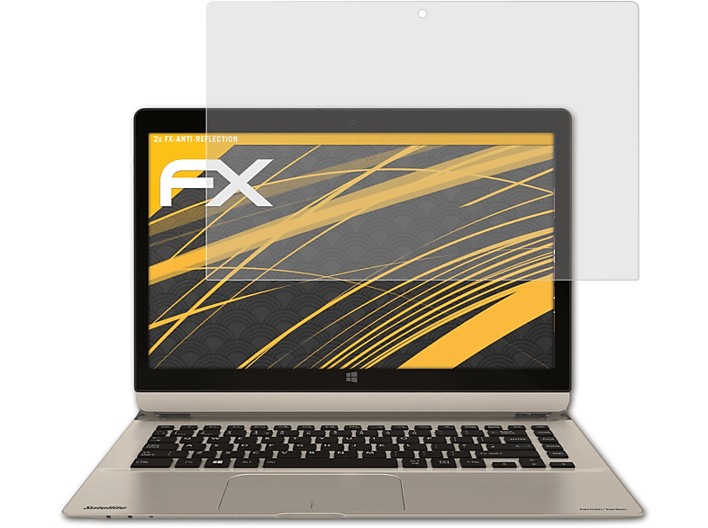 FX-Antireflex Satellite ATFOLIX Click (P30W-B-104)) Toshiba Pro 2 Displayschutz(für 2x