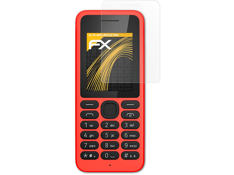 ATFOLIX 3x FX-Antireflex Displayschutz(für Nokia 130)