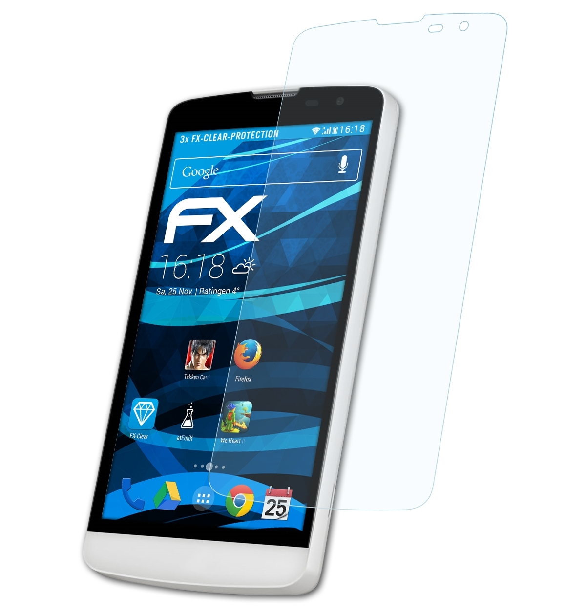 L LG Displayschutz(für Bello) ATFOLIX 3x FX-Clear
