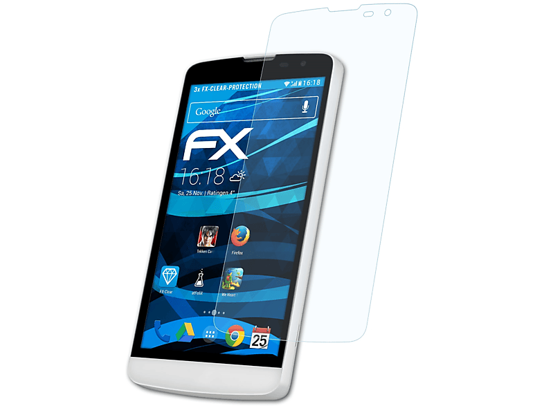 ATFOLIX 3x FX-Clear Displayschutz(für Bello) L LG