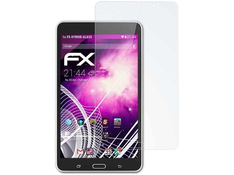 ATFOLIX FX-Hybrid-Glass Schutzglas(für Samsung Galaxy Tab 4 NOOK)