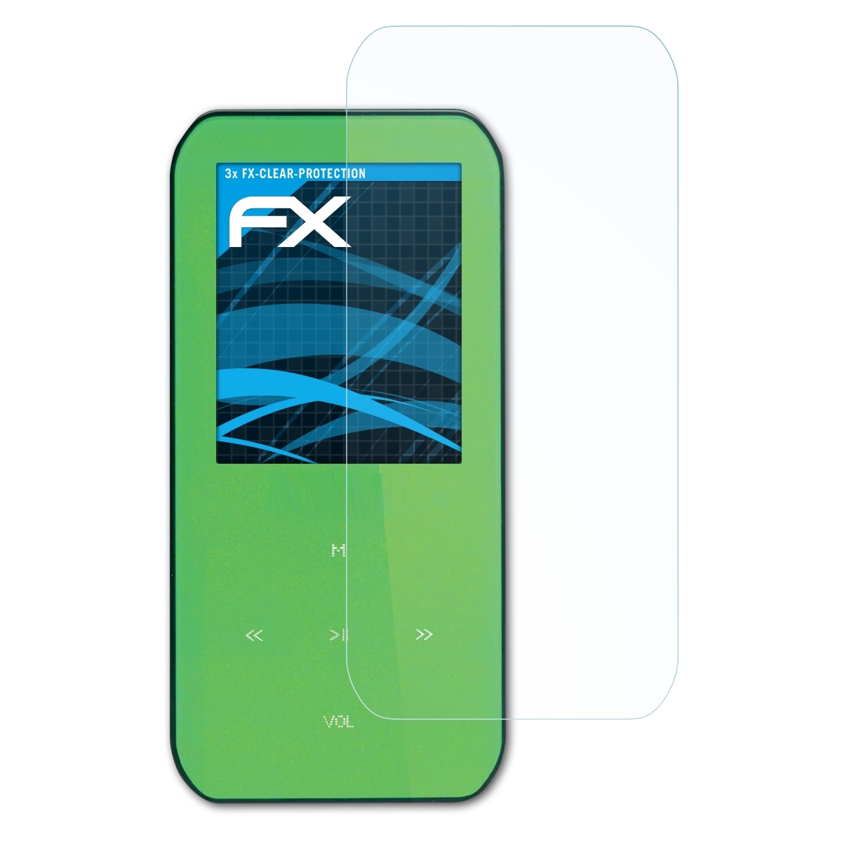 ATFOLIX 3x Lenco Displayschutz(für Xemio-655) FX-Clear