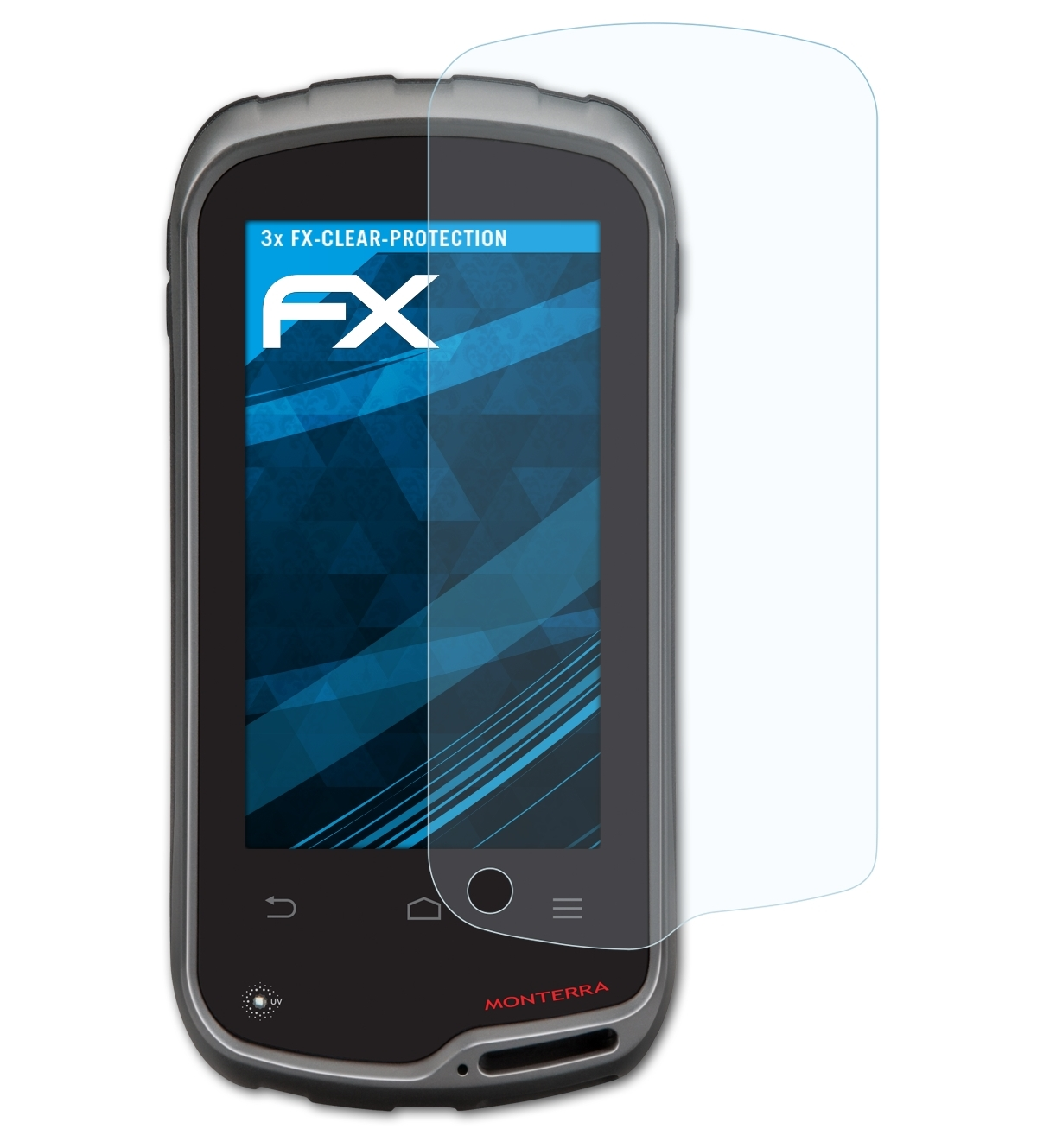 ATFOLIX Garmin FX-Clear Displayschutz(für Monterra) 3x