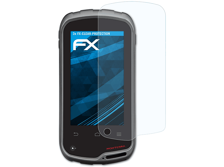 Monterra) Garmin 3x FX-Clear ATFOLIX Displayschutz(für