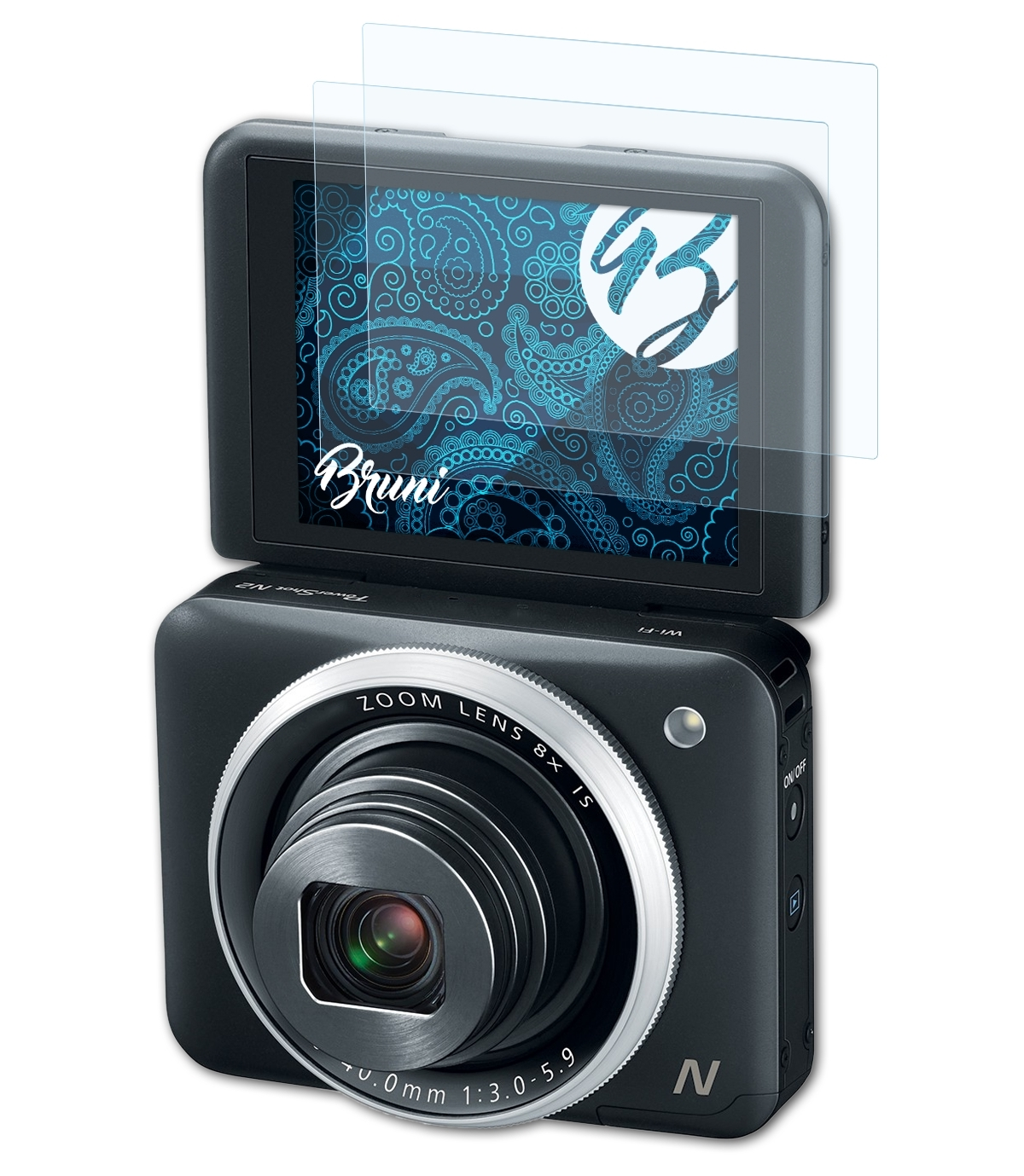 Schutzfolie(für N2) PowerShot Canon 2x Basics-Clear BRUNI