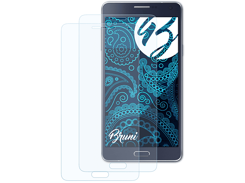 BRUNI 2x Basics-Clear A7 Galaxy (2015)) Schutzfolie(für Samsung