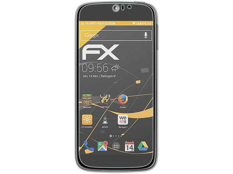ATFOLIX 3x FX-Antireflex Displayschutz(für Acer Liquid Jade S)