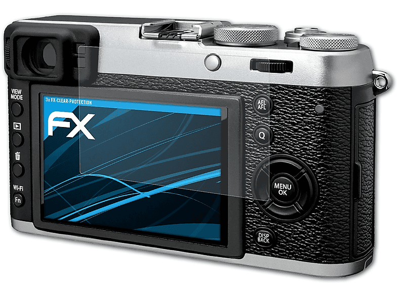 ATFOLIX 3x FX-Clear Displayschutz(für Fujifilm X100T) | Kamera Schutzfolie
