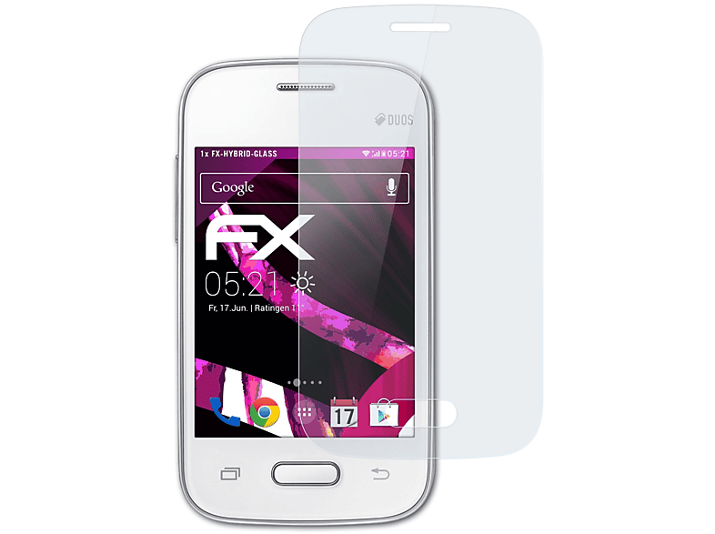 ATFOLIX FX-Hybrid-Glass Samsung Galaxy Pocket 2) Schutzglas(für