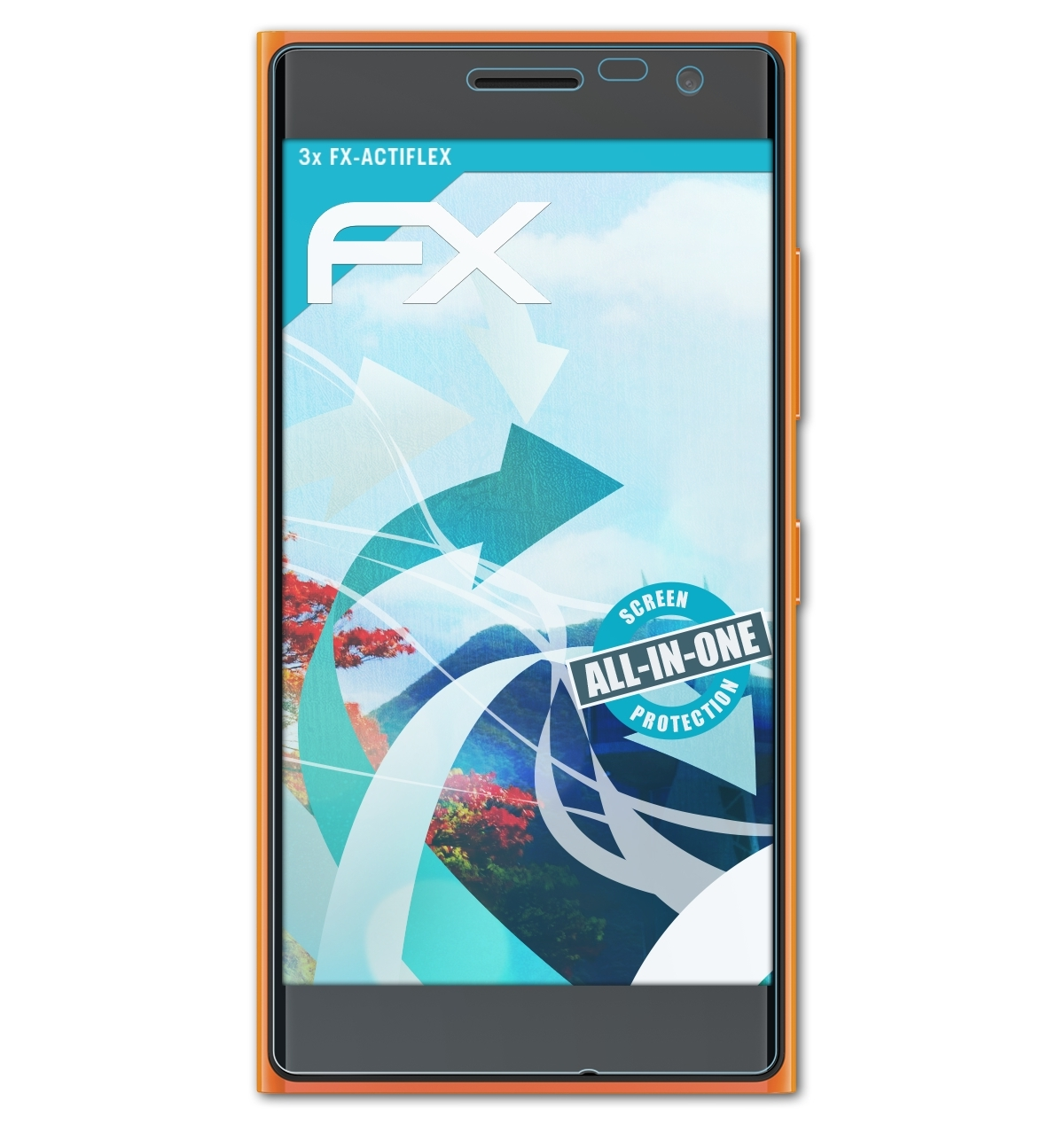 / FX-ActiFleX Lumia 735) Displayschutz(für 730 ATFOLIX Nokia 3x