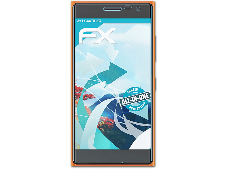 / FX-ActiFleX Lumia 735) Displayschutz(für 730 ATFOLIX Nokia 3x