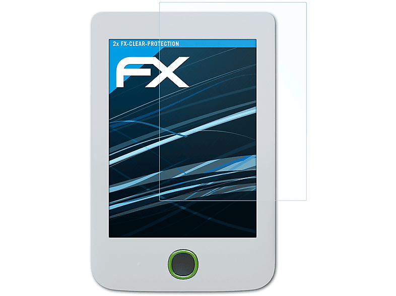 ATFOLIX 2x FX-Clear Displayschutz(für PocketBook Basic 2)