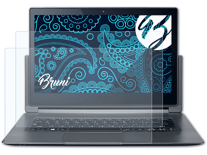 BRUNI 2x Basics-Clear Schutzfolie(für Acer Aspire R13)