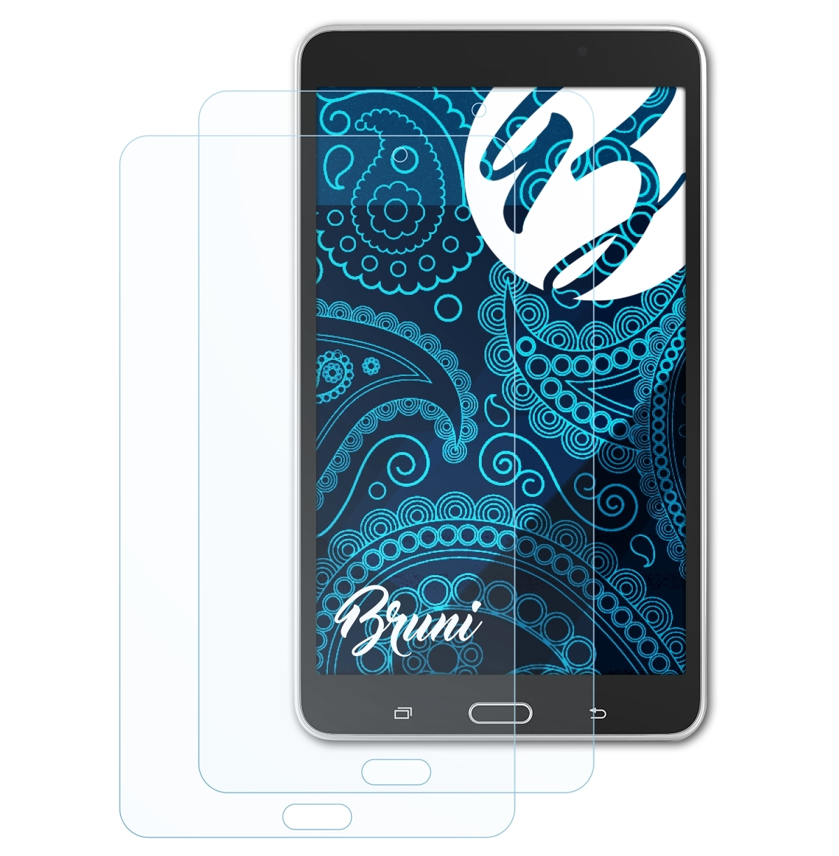 BRUNI Basics-Clear 2x Samsung Galaxy Tab NOOK) 4 Schutzfolie(für
