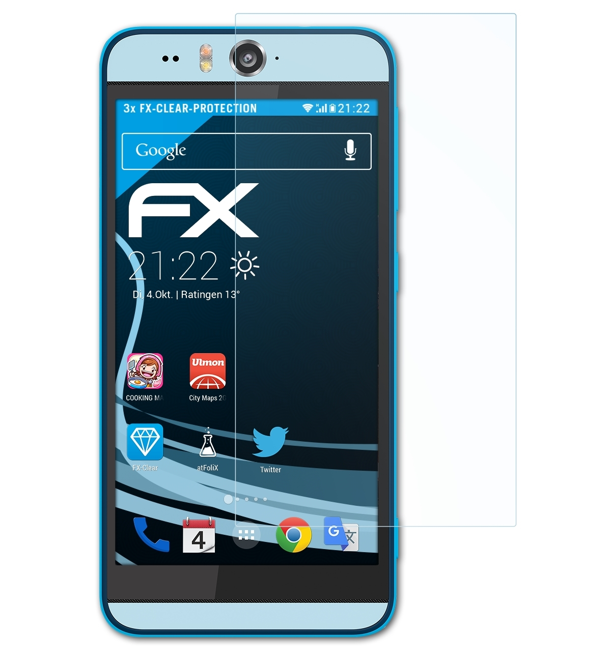 Displayschutz(für Desire HTC Eye) 3x FX-Clear ATFOLIX