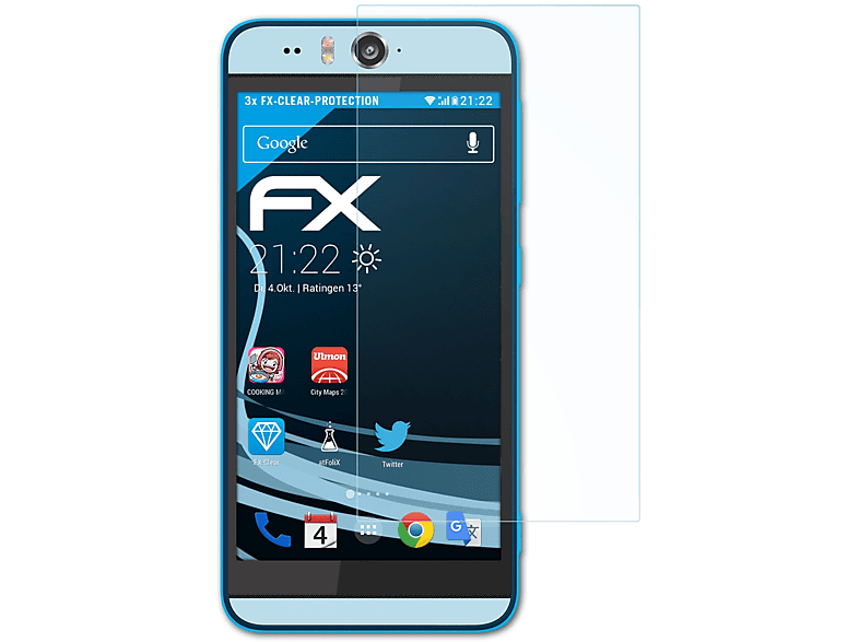 Desire HTC FX-Clear Eye) Displayschutz(für 3x ATFOLIX