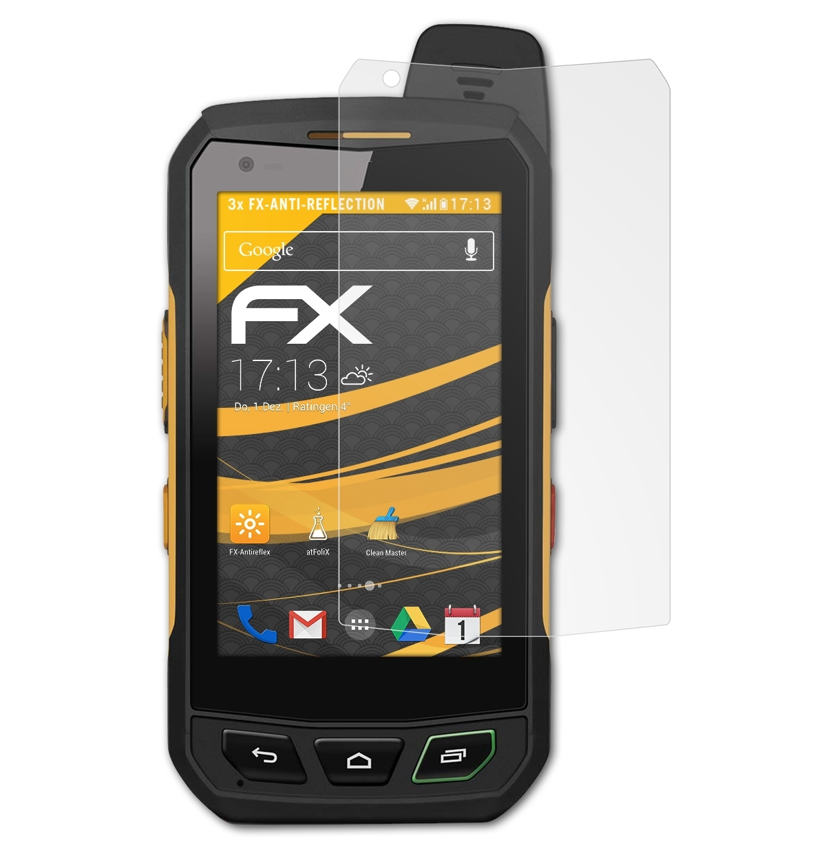 FX-Antireflex 3x Displayschutz(für XP7) ATFOLIX Sonim