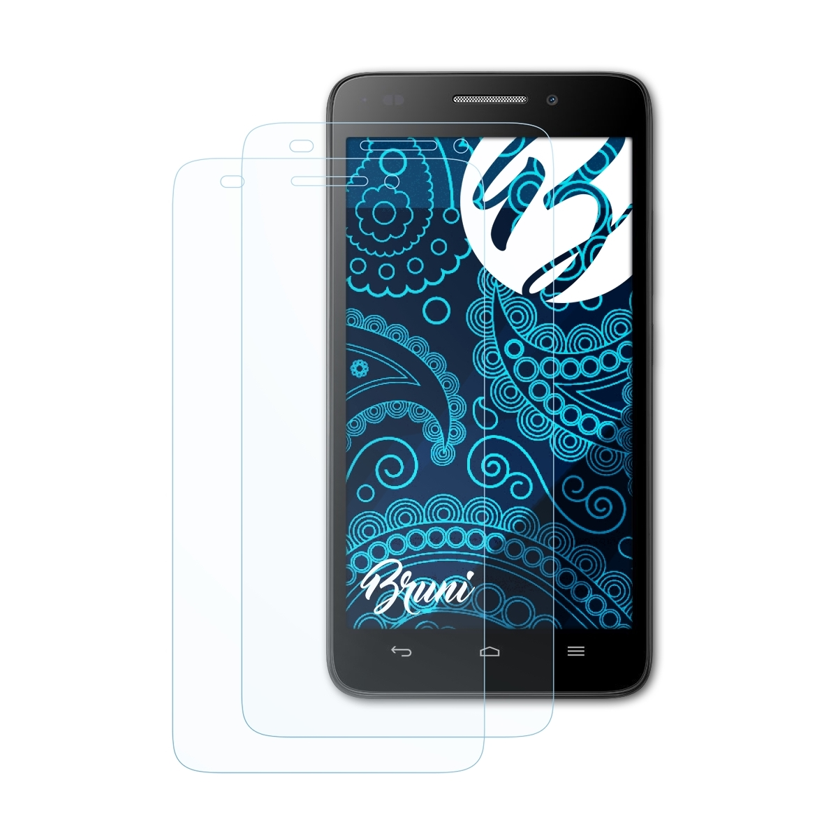 BRUNI 2x Schutzfolie(für G620s) Huawei Ascend Basics-Clear