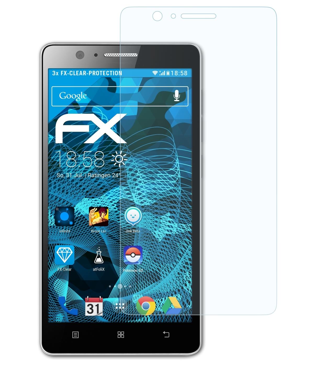 A536) FX-Clear Lenovo ATFOLIX Displayschutz(für 3x
