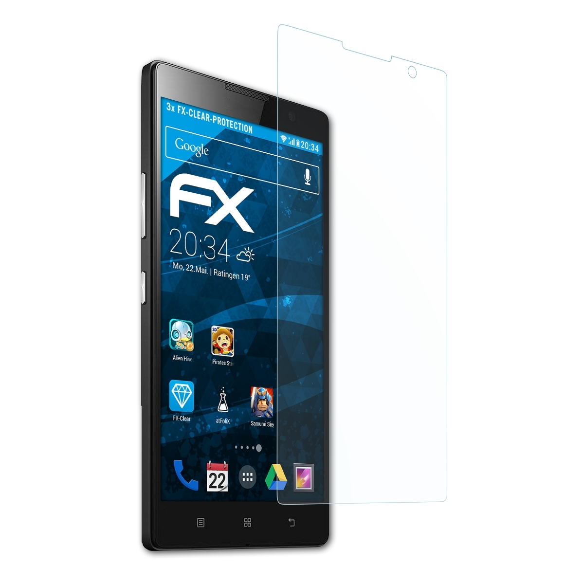 ATFOLIX 3x Pro) Displayschutz(für P90 FX-Clear Lenovo
