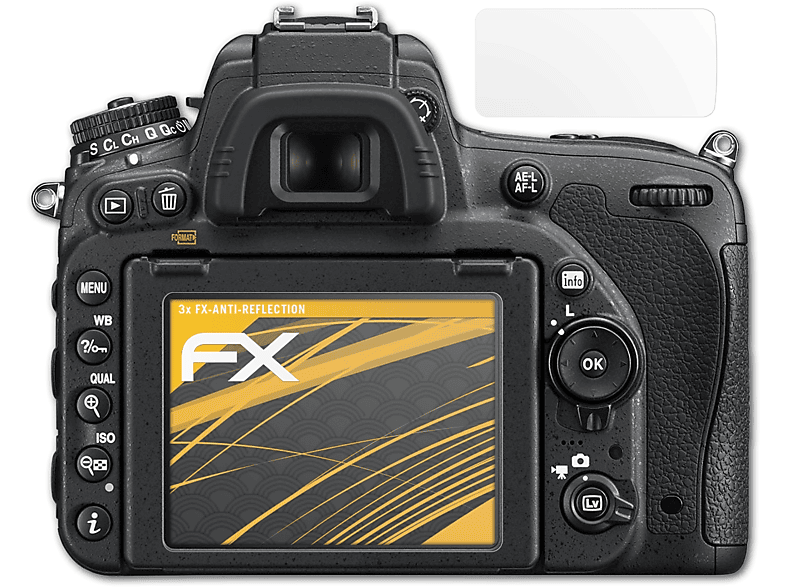 ATFOLIX 3x FX-Antireflex Displayschutz(für Nikon D750)