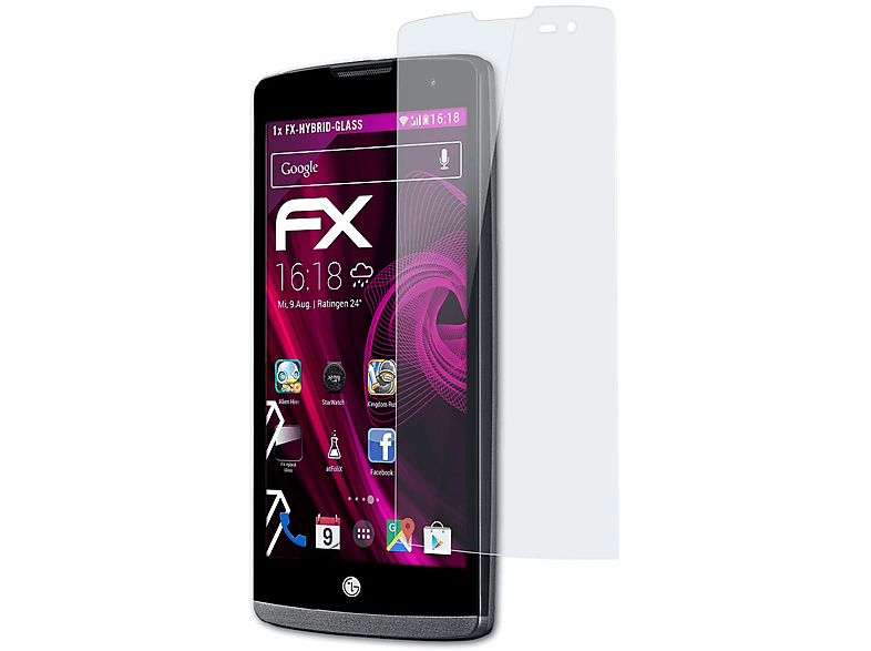 ATFOLIX FX-Hybrid-Glass Schutzglas(für LG Leon)