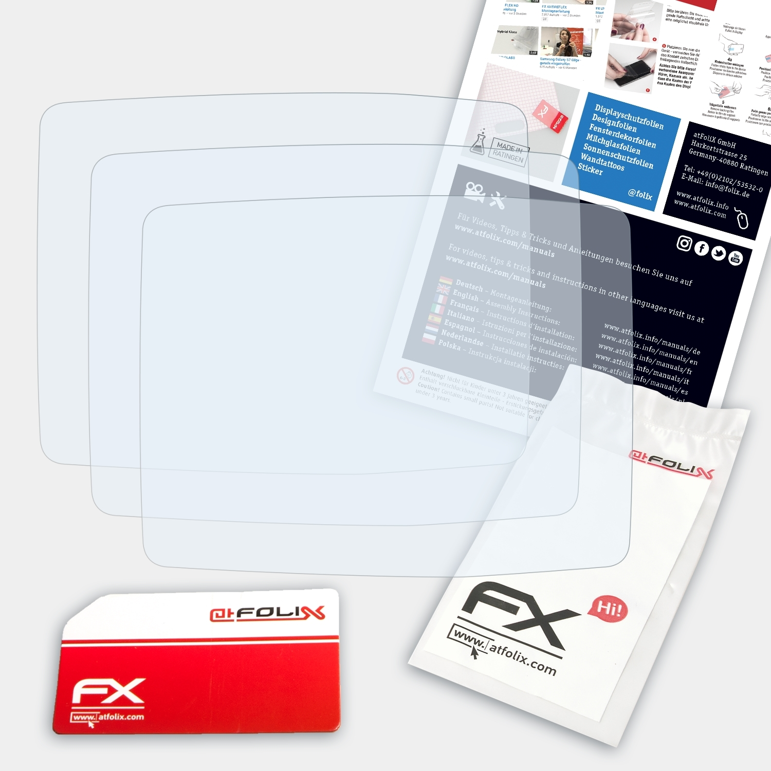 Displayschutz(für Fujifilm FX-Clear FinePix XP80) 3x ATFOLIX
