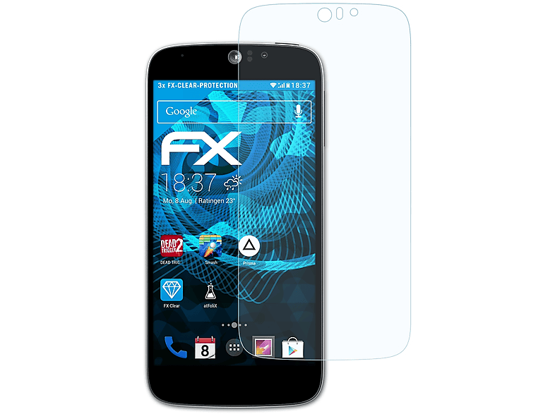 ATFOLIX 3x FX-Clear Displayschutz(für Acer Liquid Jade Z (Plus))