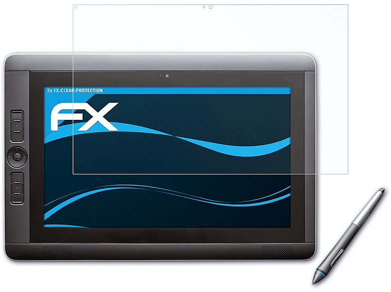 ATFOLIX 2x FX-Clear Displayschutz(für Wacom CINTIQ Companion 2)