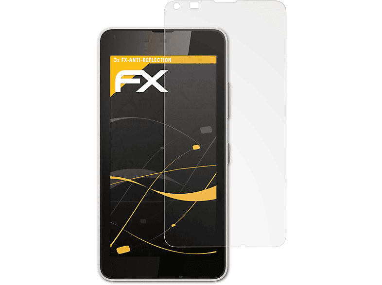 ATFOLIX 3x FX-Antireflex Displayschutz(für Microsoft Lumia 640)