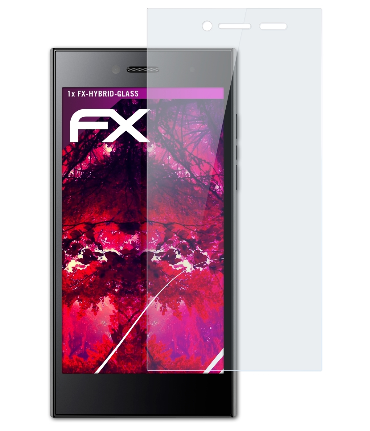 ATFOLIX FX-Hybrid-Glass Leap) Blackberry Schutzglas(für