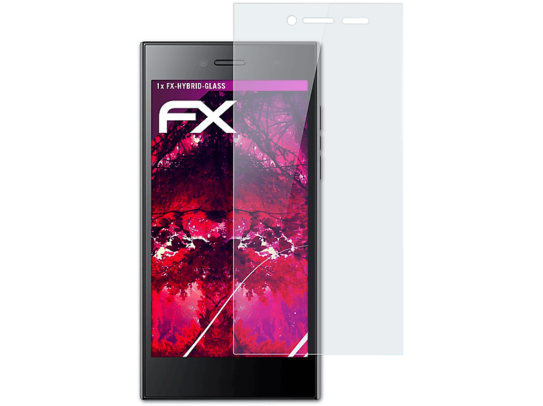 Schutzglas(für Leap) Blackberry ATFOLIX FX-Hybrid-Glass