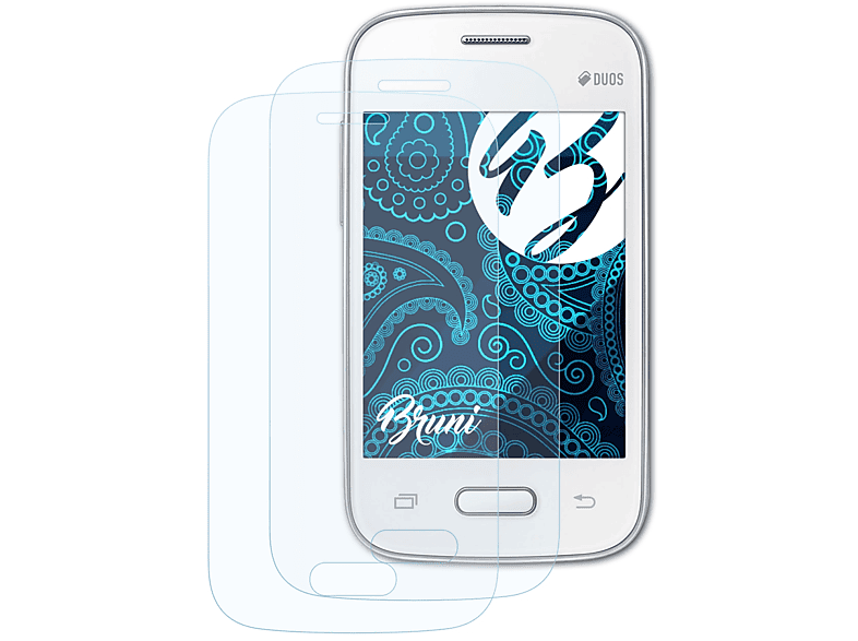 BRUNI 2x Basics-Clear Schutzfolie(für Samsung Galaxy Pocket 2)