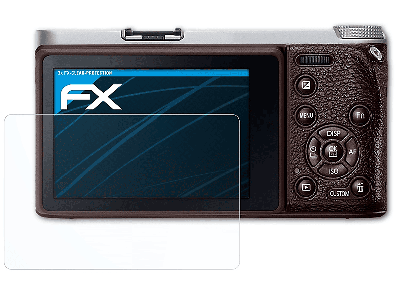 ATFOLIX 3x FX-Clear Displayschutz(für Samsung NX500)