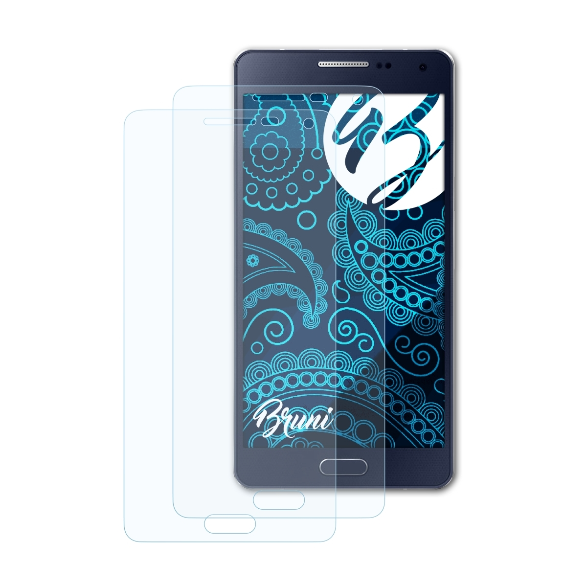Basics-Clear Samsung BRUNI A5 (2015)) Schutzfolie(für 2x Galaxy