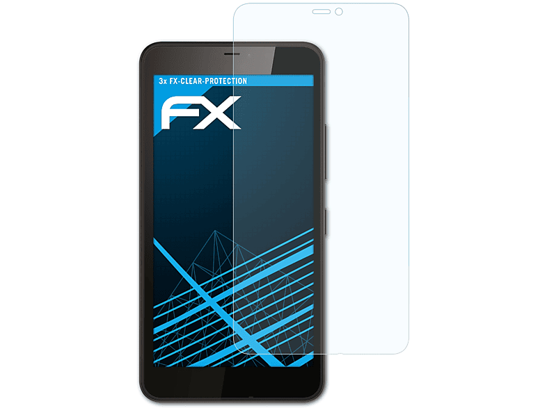 ATFOLIX 3x FX-Clear Lumia 640 Displayschutz(für Microsoft XL)