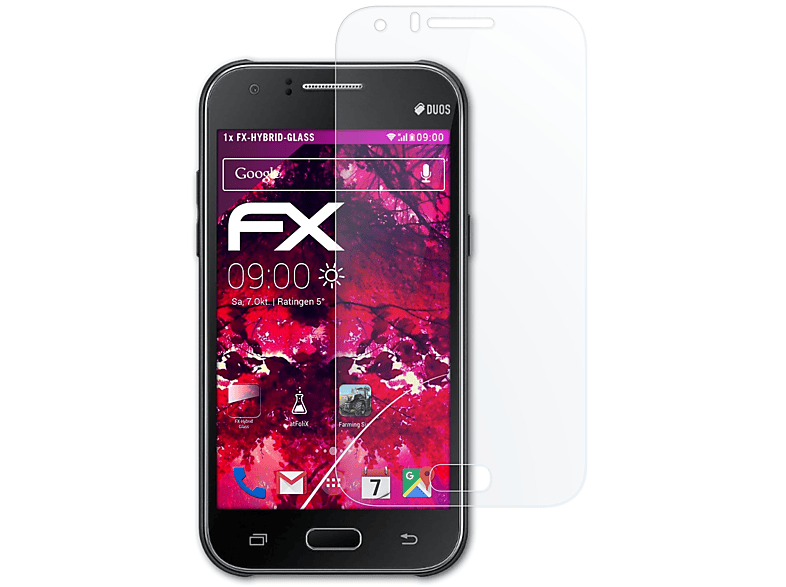ATFOLIX FX-Hybrid-Glass Galaxy Schutzglas(für Samsung (2015)) J1