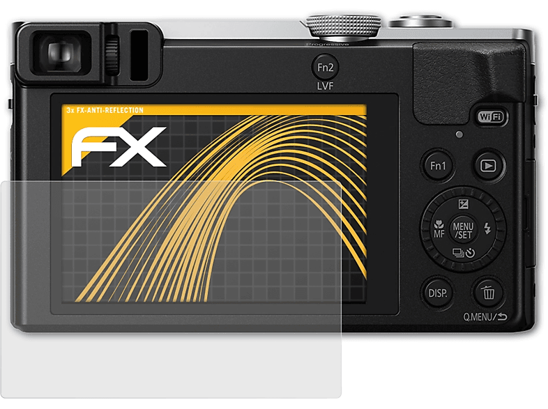 Lumix DMC-TZ71) Displayschutz(für ATFOLIX 3x FX-Antireflex Panasonic