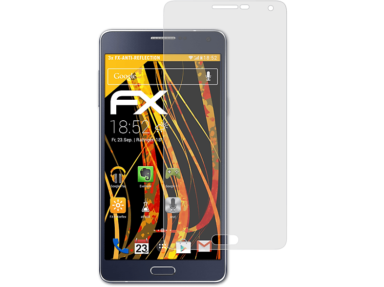 ATFOLIX 3x (2015)) A7 Displayschutz(für FX-Antireflex Samsung Galaxy