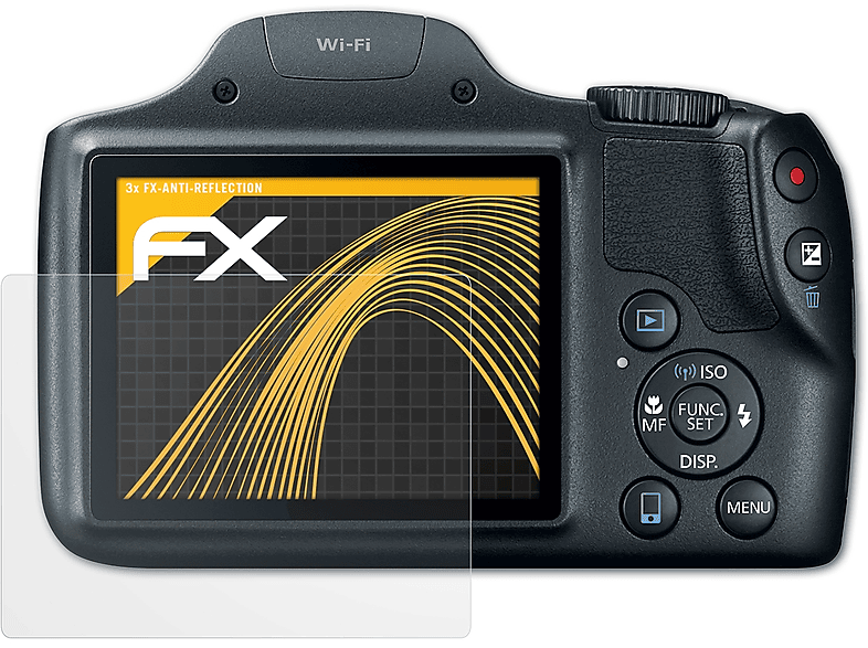 SX530 ATFOLIX 3x Canon PowerShot FX-Antireflex Displayschutz(für HS)