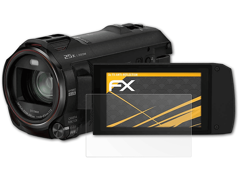 ATFOLIX 3x FX-Antireflex Displayschutz(für HC-VX878) Panasonic
