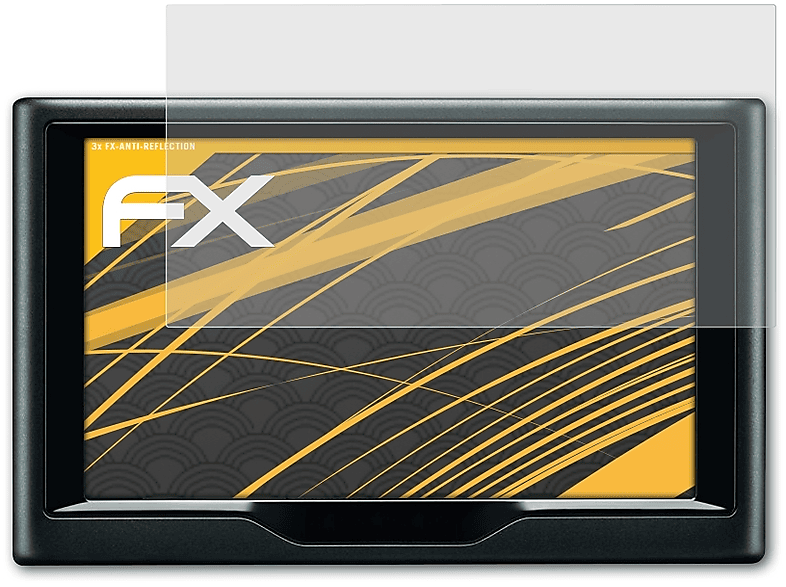 ATFOLIX 3x FX-Antireflex Displayschutz(für 67LMT) Garmin nüvi