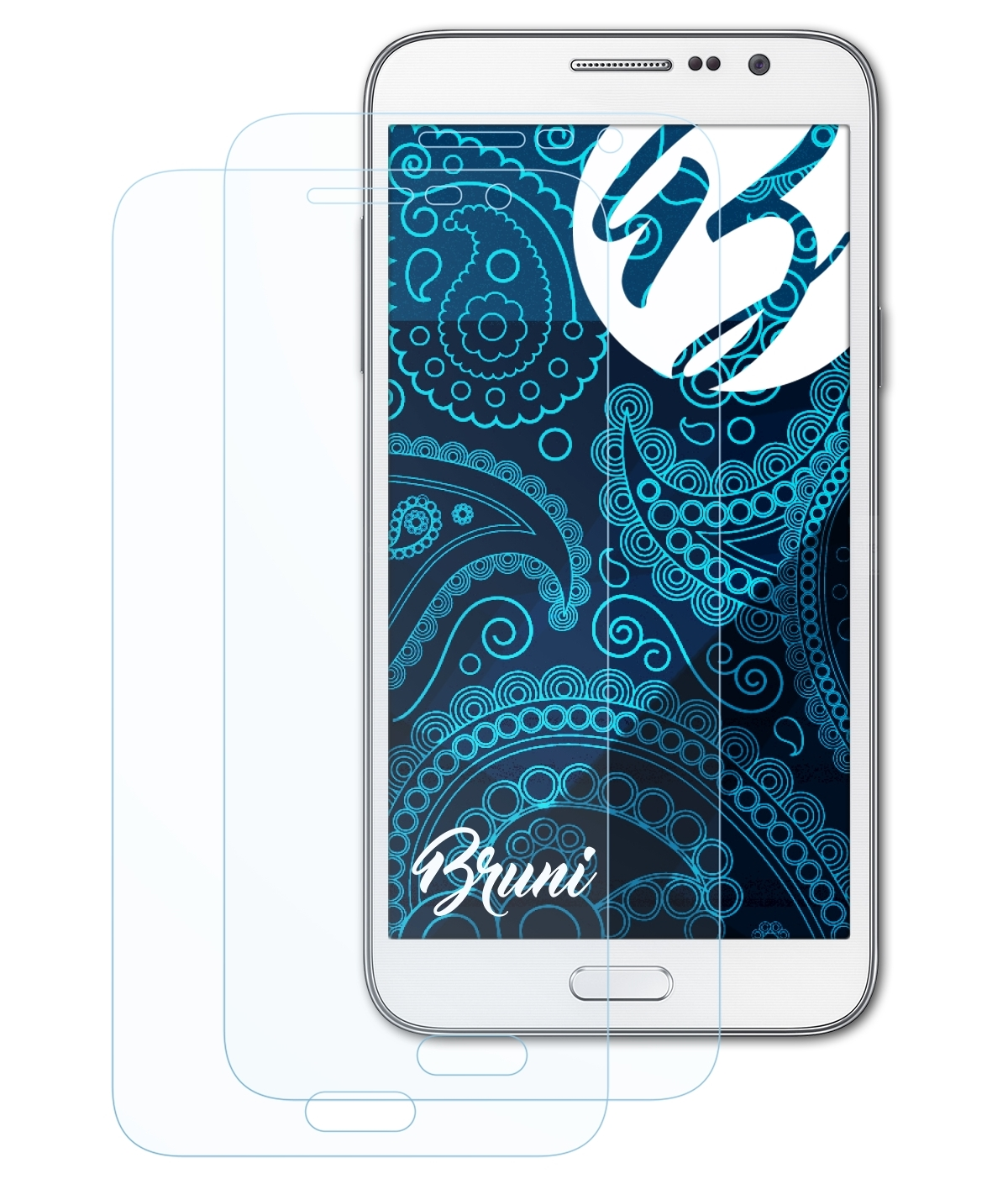 BRUNI 2x Galaxy Schutzfolie(für Max) Grand Basics-Clear Samsung