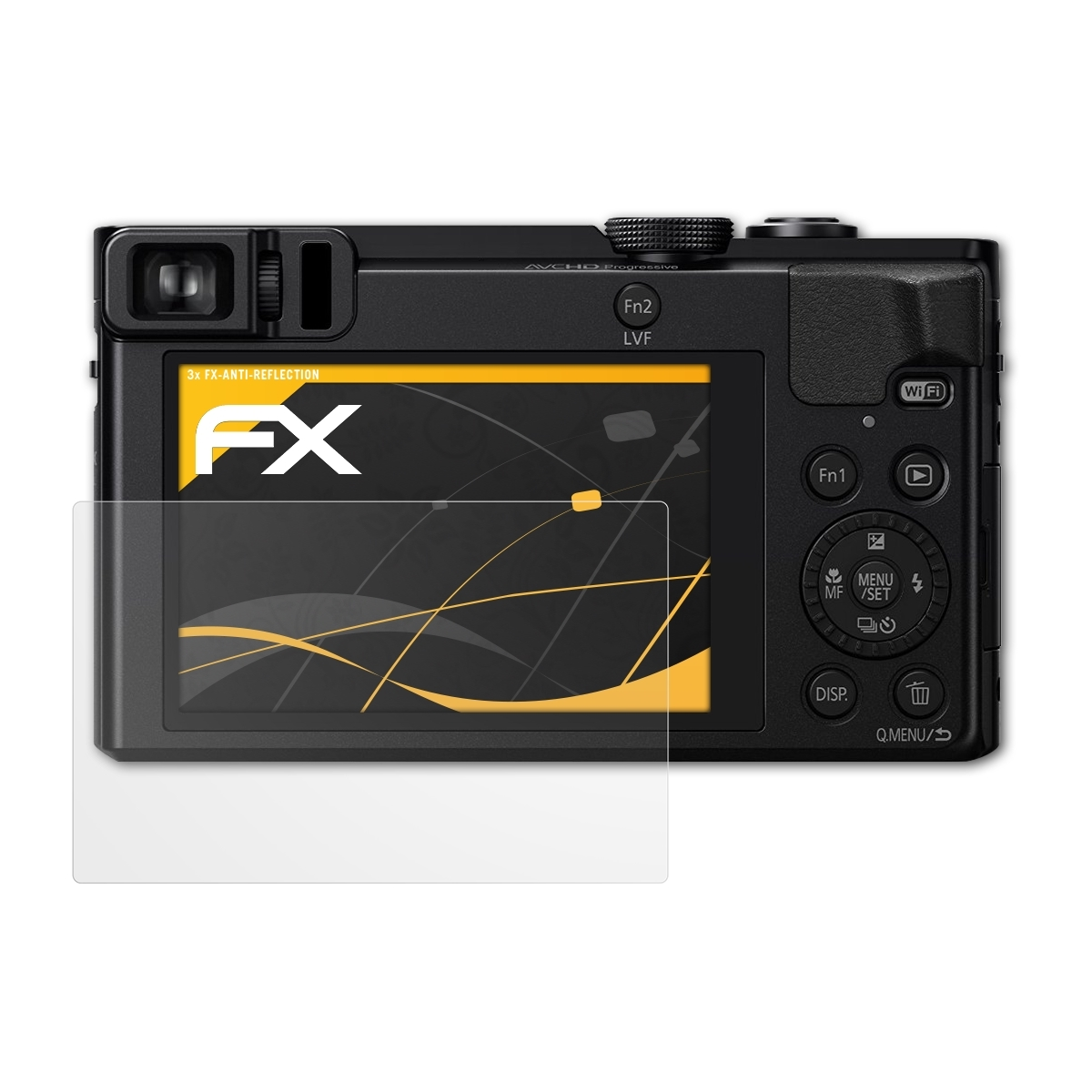 Panasonic 3x FX-Antireflex Lumix Displayschutz(für DMC-ZS50) ATFOLIX
