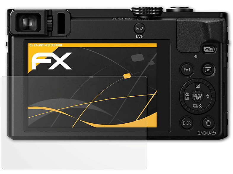 ATFOLIX 3x FX-Antireflex Displayschutz(für Panasonic Lumix DMC-ZS50)