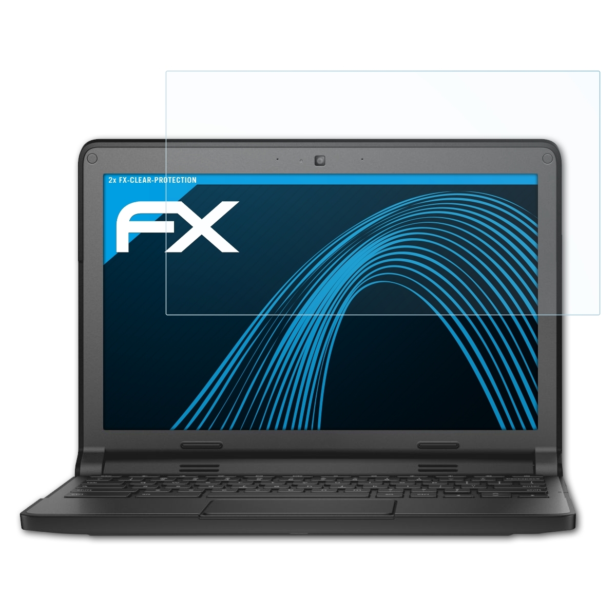 ATFOLIX 2x FX-Clear Displayschutz(für 11.6 3120, (Dell Chromebook Inch)) 11 series Google