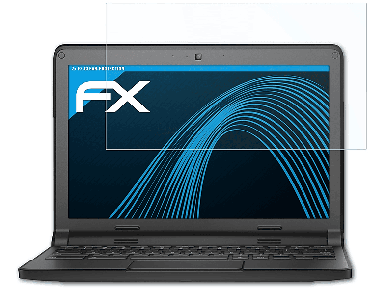 ATFOLIX 2x FX-Clear Displayschutz(für Google Chromebook 11 (Dell series 3120, 11.6 Inch))