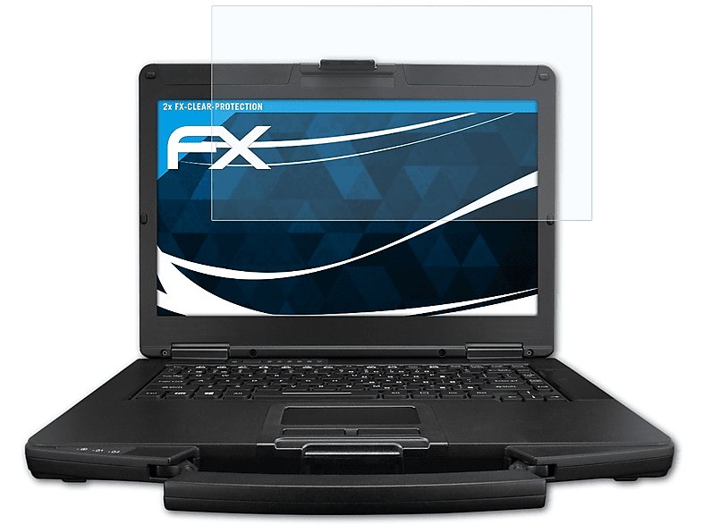 ATFOLIX 2x FX-Clear Displayschutz(für Panasonic ToughBook CF-54)