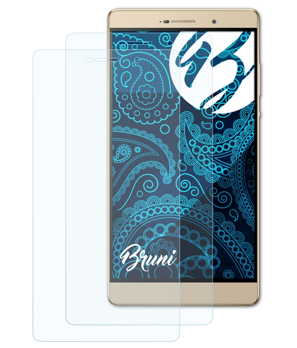 BRUNI Huawei Schutzfolie(für Basics-Clear P8 Max) 2x